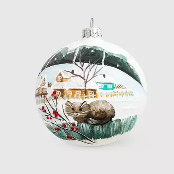 Шар елочный Irena уютный рассвет 100 мм