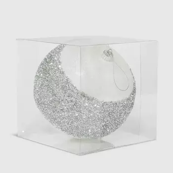 Шар елочный Unique Treasures белый 20 см