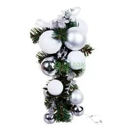 Шар Golden Art Серебристый 27см (X2464-A28)