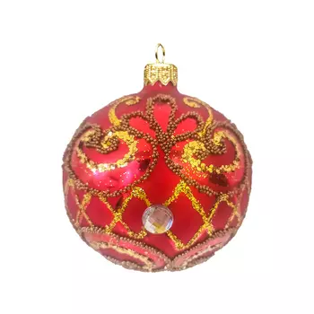 Шар Коломеев "Ажурный цветок", серия "ВС", 65 мм., в подарочной упаковке