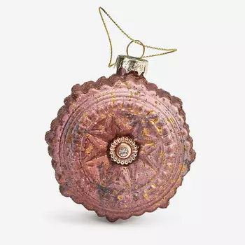 Шар новогодний Baoying yiwen декор 7,5x5x7,5 см