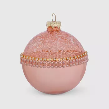 Шар новогодний Baoying yiwen на елку звезда коричневый 8 см