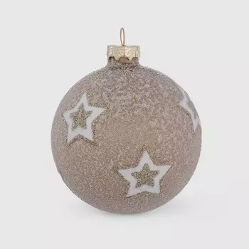 Шар новогодний Baoying yiwen на елку звезды 8 см