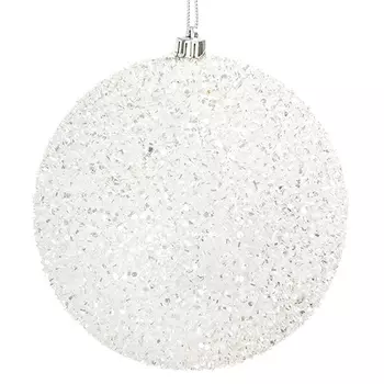 Шар новогодний Bizzotto ny Angelica д15см белый