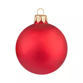 Шар новогодний Morozco красный 7,5 см