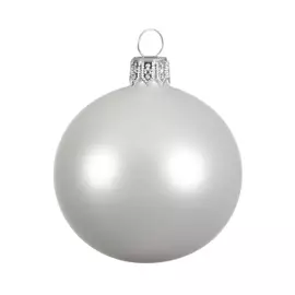 Шар новогодний Morozco серебро 5,5 см