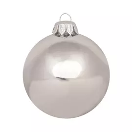 Шар новогодний Morozco серебро глянцевый 5,5 см