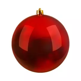 Шар новогодний на елку Kaemingk 40 см красный