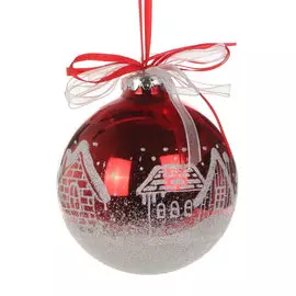 Шар новогодний Weiste деревня 8,5 см
