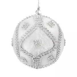 Шар ёлочный Edelman ny 8см серебро