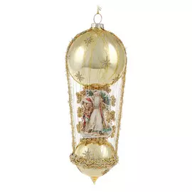 Шар Shishi ny новогодний с сантой 20см