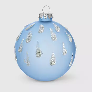 Шар стеклянный Yancheng Shiny капли 8 см