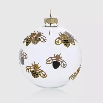 Шар стеклянный Yancheng Shiny пчелы 8 см