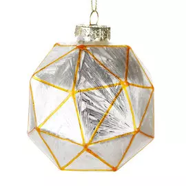 Шар Yancheng Shiny многогранный 8 см, 1 шт