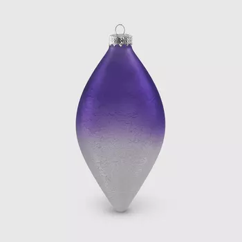 Шар Yancheng Shiny стеклянный фиолетовый 6,5х13 см
