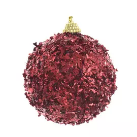 Шарик на елку Kaemingk 8 см бордо