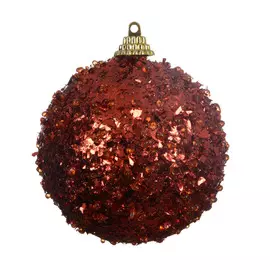 Шарик на елку Kaemingk 8 см красный