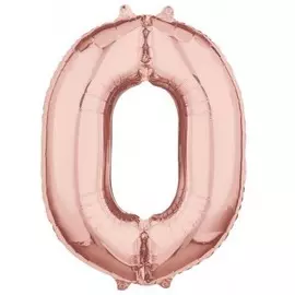 Шары Anagram Цифра а 0 26 rose gold