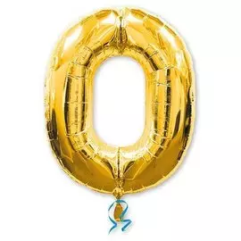 Шары Anagram Цифра а 0 gold