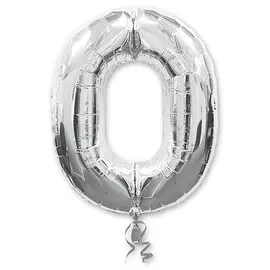 Шары Anagram Цифра а 0 silver