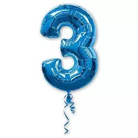 Шары Anagram Цифра а 3 blue