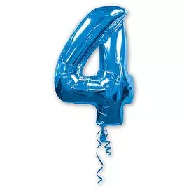 Шары Anagram Цифра а 4 blue