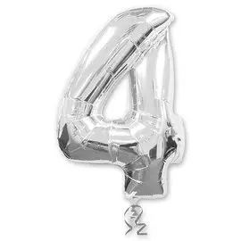 Шары Anagram Цифра а 4 silver