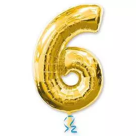 Шары Anagram Цифра а 6 gold