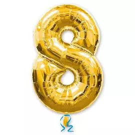 Шары Anagram Цифра а 8 gold