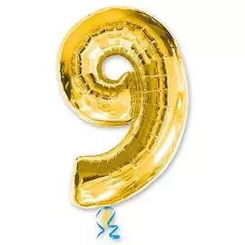 Шары Anagram Цифра а 9 gold