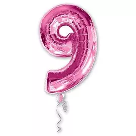Шары Anagram Цифра а 9 pink