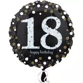 Шары Anagram Шар а 18 hb sparkling birthday 18 gold