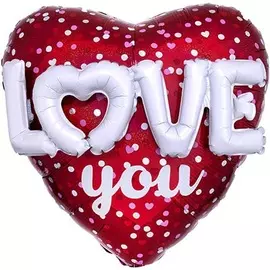 Шары Anagram Шар а джамбо ily буквы 3d cердце гологр