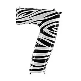 Шары Grabo Цифра г7 40 zebra