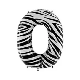 Шары Grabo Цифра г 0 40 zebra