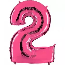 Шары Grabo Цифра г 2 40 pink
