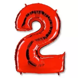 Шары Grabo Цифра г 2 40 red