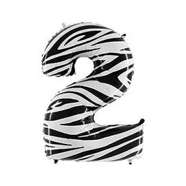Шары Grabo Цифра г 2 40 zebra