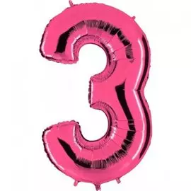 Шары Grabo Цифра г 3 40 pink