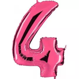 Шары Grabo Цифра г 4 40 pink