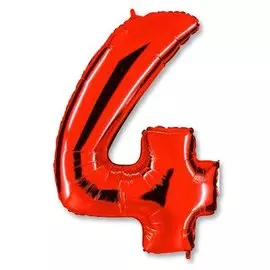 Шары Grabo Цифра г 4 40 red
