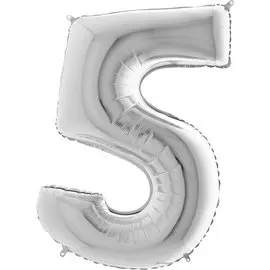 Шары Grabo Цифра г 5 26 silver