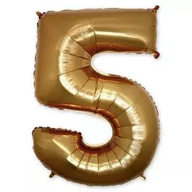 Шары Grabo Цифра г 5 40 gold