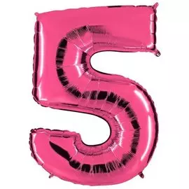 Шары Grabo Цифра г 5 40 pink