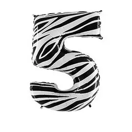 Шары Grabo Цифра г 5 40 zebra