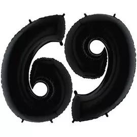 Шары Grabo Цифра г 6/9 40 black