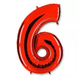 Шары Grabo Цифра г 6/9 40 red