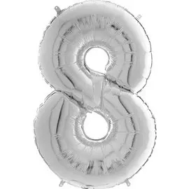 Шары Grabo Цифра г 8 26 silver