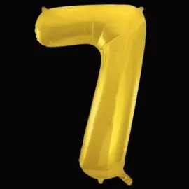 Шары Веселая затея Цифра к 7 40 gold