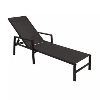 Шезлонг Degamo Tossa черный 192х63х93,5 см